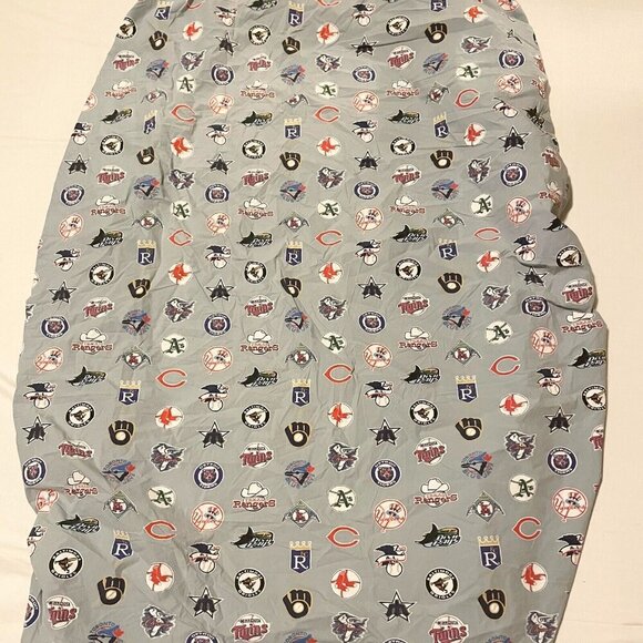 Pottery Barn Teen MLB Cooperstown Logo XL Twin Fitted Sheet - Picture 1 of 16